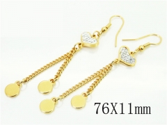 HY Wholesale Earrings 316L Stainless Steel Earrings-HY60E0817KLF