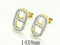 HY Wholesale Earrings 316L Stainless Steel Earrings-HY32E0262HDD