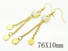 HY Wholesale Earrings 316L Stainless Steel Earrings-HY60E0801KLR