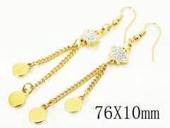 HY Wholesale Earrings 316L Stainless Steel Earrings-HY60E0816KLD