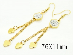 HY Wholesale Earrings 316L Stainless Steel Earrings-HY60E0838KLA