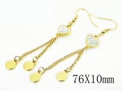 HY Wholesale Earrings 316L Stainless Steel Earrings-HY60E0826KLQ