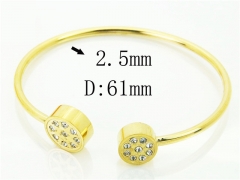 HY Wholesale Bangles Jewelry Stainless Steel 316L Fashion Bangle-HY58B0599HEE