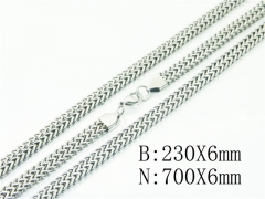 HY Wholesale Stainless Steel 316L Necklaces Bracelets Sets-HY61S0634IMW