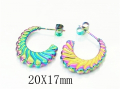 HY Wholesale Earrings 316L Stainless Steel Earrings-HY70E1076LW