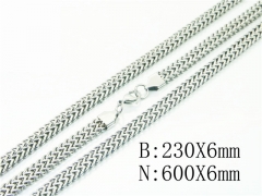 HY Wholesale Stainless Steel 316L Necklaces Bracelets Sets-HY61S0632IKD