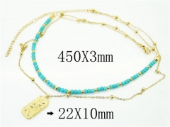 HY Wholesale Necklaces Stainless Steel 316L Jewelry Necklaces-HY92N0434HLE