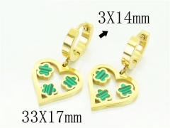 HY Wholesale Earrings 316L Stainless Steel Earrings-HY32E0339OE