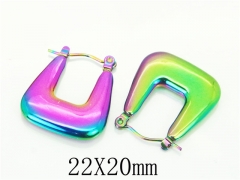 HY Wholesale Earrings 316L Stainless Steel Earrings-HY70E1121LE