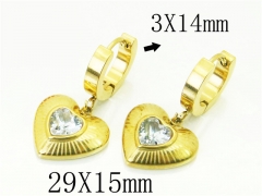 HY Wholesale Earrings 316L Stainless Steel Earrings-HY32E0304OR