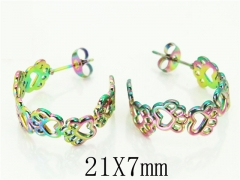 HY Wholesale Earrings 316L Stainless Steel Earrings-HY70E1171LY