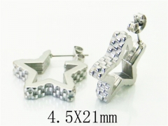 HY Wholesale Earrings 316L Stainless Steel Earrings-HY80E0595ME