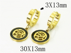 HY Wholesale Earrings 316L Stainless Steel Earrings-HY80E0601ML