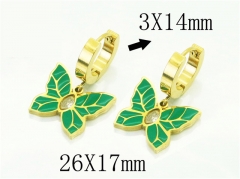 HY Wholesale Earrings 316L Stainless Steel Earrings-HY32E0349PW