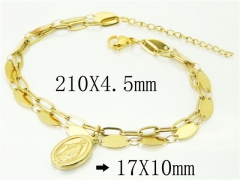 HY Wholesale Bracelets 316L Stainless Steel Jewelry Bracelets-HY66B0102PLE