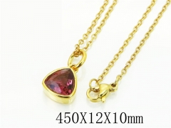 HY Wholesale Necklaces Stainless Steel 316L Jewelry Necklaces-HY15N0138MJE