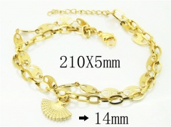 HY Wholesale Bracelets 316L Stainless Steel Jewelry Bracelets-HY66B0101PLX