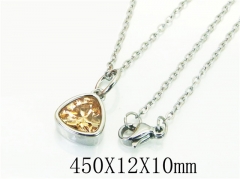 HY Wholesale Necklaces Stainless Steel 316L Jewelry Necklaces-HY15N0129LOC