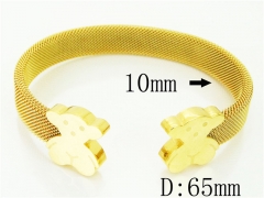 HY Wholesale Bangles Jewelry Stainless Steel 316L Fashion Bangle-HY64B1575HMB