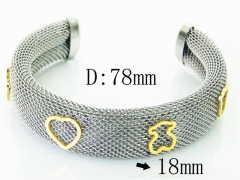 HY Wholesale Bangles Jewelry Stainless Steel 316L Fashion Bangle-HY64B1541HMV