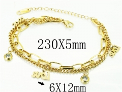 HY Wholesale Bracelets 316L Stainless Steel Jewelry Bracelets-HY24B0133NLF