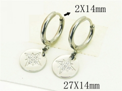 HY Wholesale Earrings 316L Stainless Steel Earrings-HY06E0349OQ