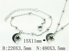 HY Wholesale Stainless Steel 316L Necklaces Bracelets Sets-HY91S1428HAA