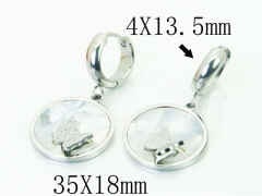 HY Wholesale Earrings 316L Stainless Steel Earrings-HY80E0663ML