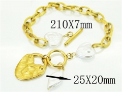 HY Wholesale Bracelets 316L Stainless Steel Jewelry Bracelets-HY21B0542HMW