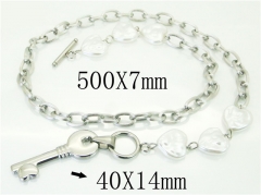 HY Wholesale Necklaces Stainless Steel 316L Jewelry Necklaces-HY21N0159HMD