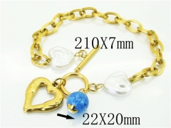 HY Wholesale Bracelets 316L Stainless Steel Jewelry Bracelets-HY21B0538HMS