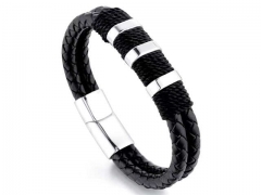 HY Wholesale Leather Bracelets Jewelry Popular Leather Bracelets-HY0143B0186