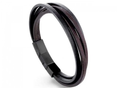 HY Wholesale Leather Bracelets Jewelry Popular Leather Bracelets-HY0143B0238