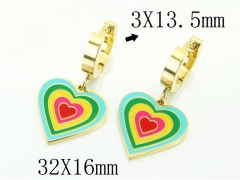 HY Wholesale Earrings 316L Stainless Steel Popular Jewelry Earrings-HY32E0402OA