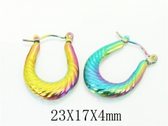 HY Wholesale Earrings 316L Stainless Steel Popular Jewelry Earrings-HY70E0970LV