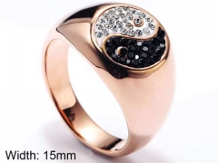 HY Wholesale Rings Jewelry 316L Stainless Steel Popular RingsHY0143R0673