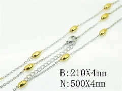 HY Wholesale Jewelry 316L Stainless Steel Earrings Necklace Jewelry Set-HY70S0517MW