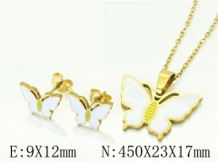 HY Wholesale Jewelry 316L Stainless Steel Earrings Necklace Jewelry Set-HY34S0133MQ