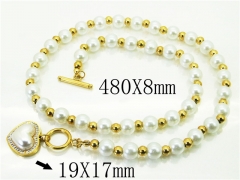 HY Wholesale Necklaces Stainless Steel 316L Jewelry Necklaces-HY80N0659HFL