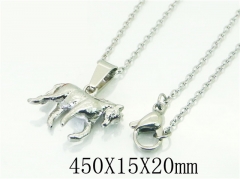 HY Wholesale Necklaces Stainless Steel 316L Jewelry Necklaces-HY74N0054LW