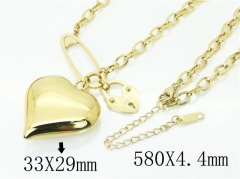 HY Wholesale Necklaces Stainless Steel 316L Jewelry Necklaces-HY80N0633HAL