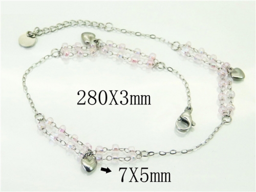 HY Wholesale Anklet Stainless Steel 316L Fashion Jewelry-HY54B0505MLW