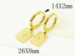 HY Wholesale Earrings 316L Stainless Steel Popular Jewelry Earrings-HY06E0374NZ