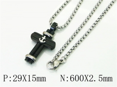 HY Wholesale Necklaces Stainless Steel 316L Jewelry Necklaces-HY41N0121HMB