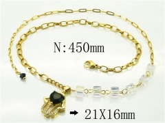 HY Wholesale Necklaces Stainless Steel 316L Jewelry Necklaces-HY80N0653NLR