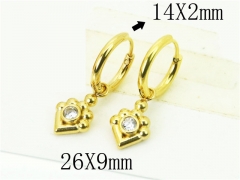 HY Wholesale Earrings 316L Stainless Steel Popular Jewelry Earrings-HY06E0376OW