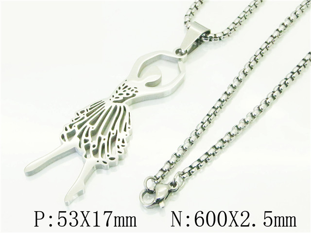 HY Wholesale Necklaces Stainless Steel 316L Jewelry Necklaces-HY09N1437PX