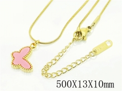 HY Wholesale Necklaces Stainless Steel 316L Jewelry Necklaces-HY59N0389MLY