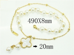 HY Wholesale Necklaces Stainless Steel 316L Jewelry Necklaces-HY80N0683OV