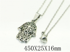 HY Wholesale Necklaces Stainless Steel 316L Jewelry Necklaces-HY74N0161LE